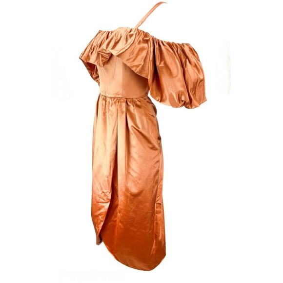 Ulla Johnson Lelita Dress in Copper NWT Size 2‎ off shoulder - Picture 2 of 12